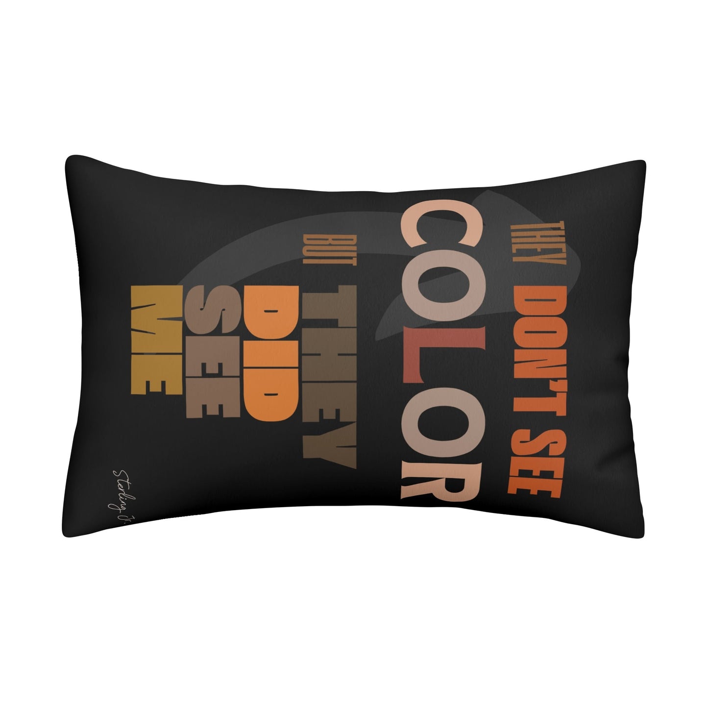 Seeing Beyond Color Rectangular Print Pillow Case