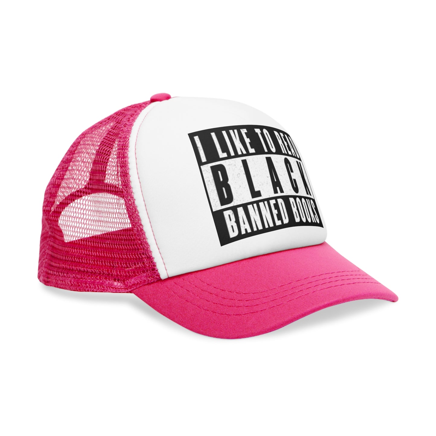 "Black Banned Books" Mesh Cap