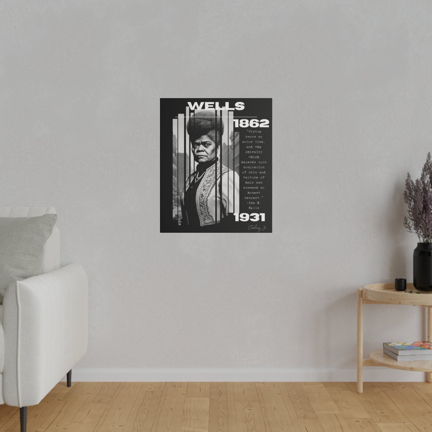 "Ida B. Wells Quote" Matte Canvas