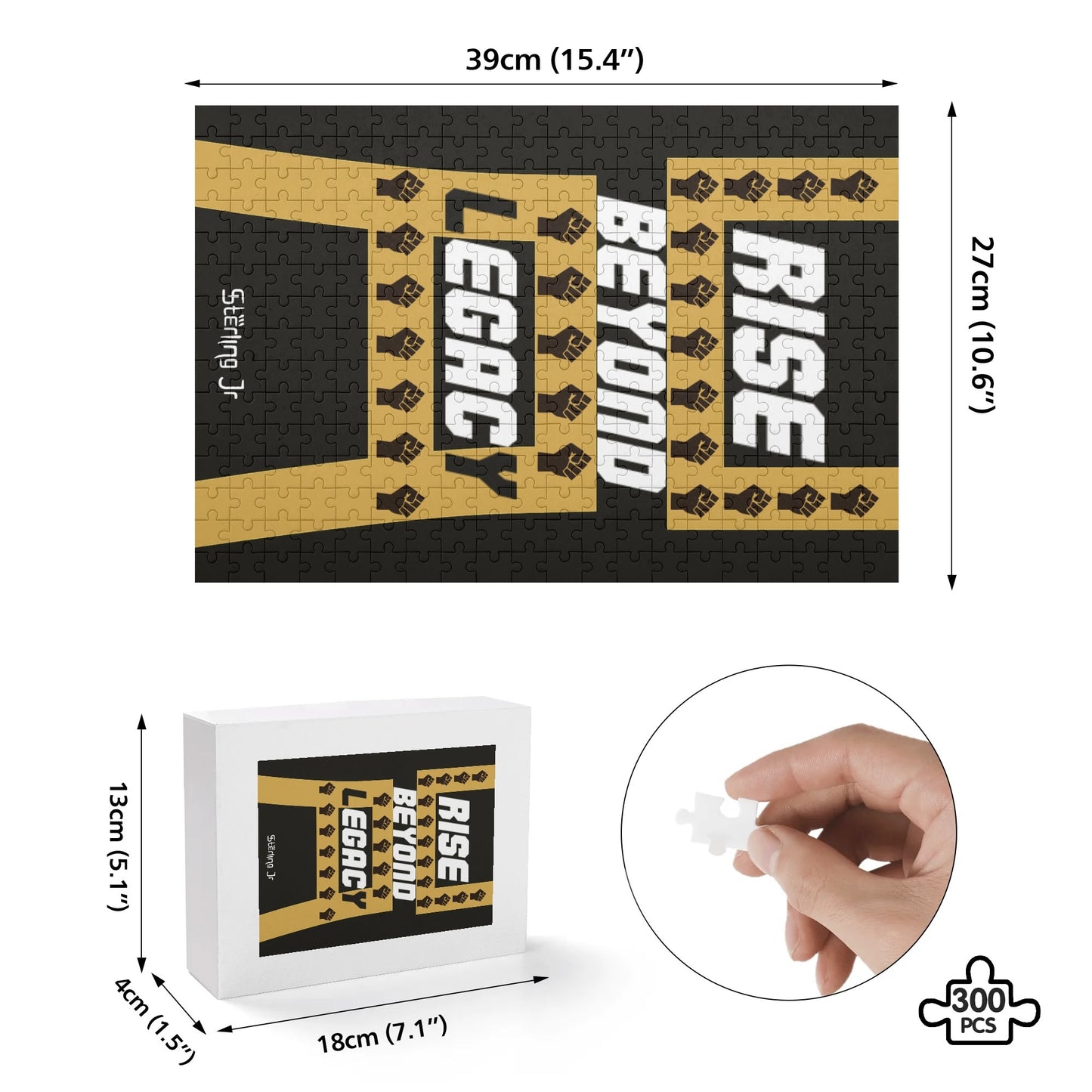 Rise Beyond Legacy (MHA) - Back Wooden Jigsaw Puzzle (300 Pcs)