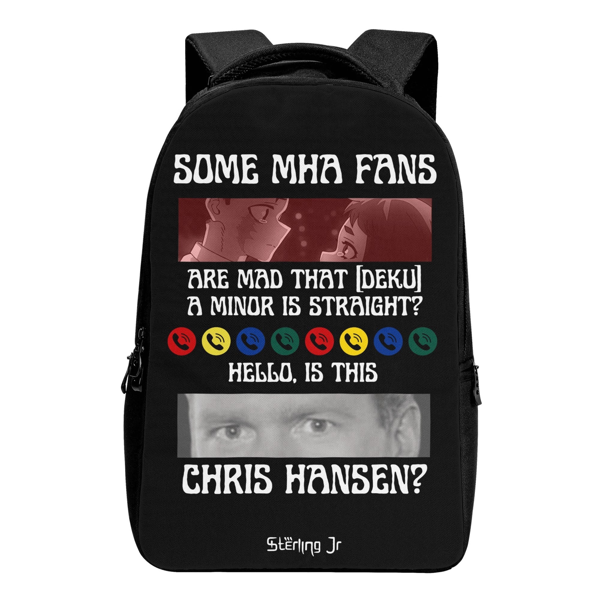 バッグ m.ha MHA x Chris Hansen Laptop Backpack – Black Cards Of History LLC