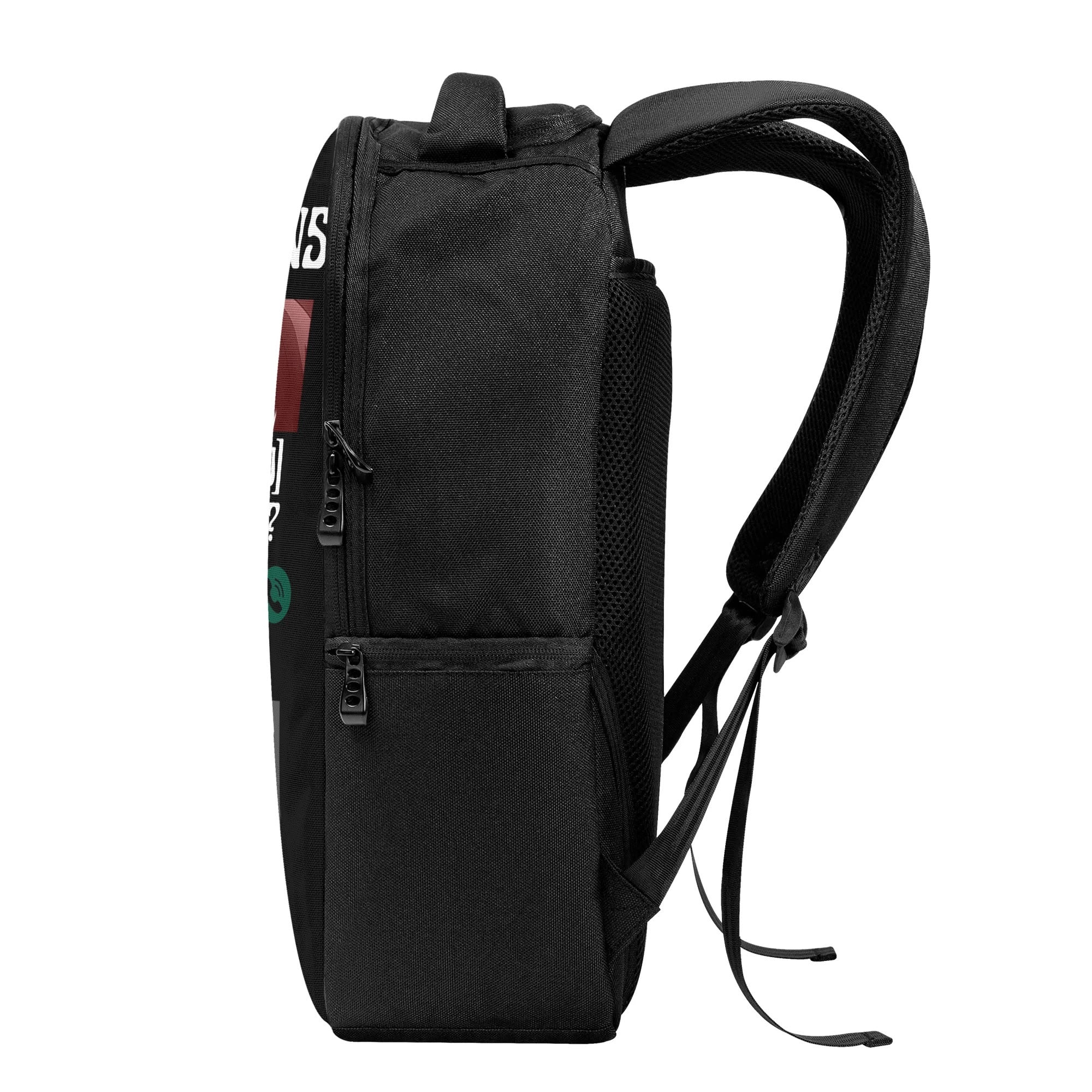 MHA x Chris Hansen Laptop Backpack – Black Cards Of History LLC