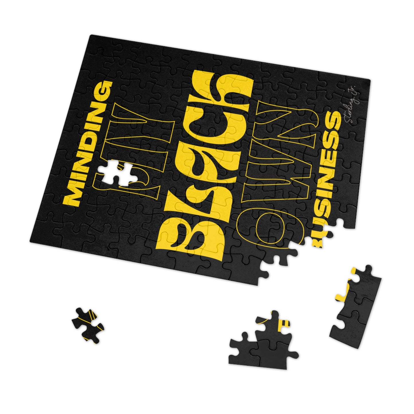 "Minding My Black Owned Business - Version B" Jigsaw Puzzle