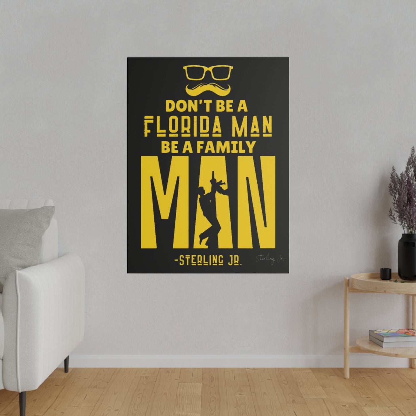 "Golden Florida Man" Matte Canvas