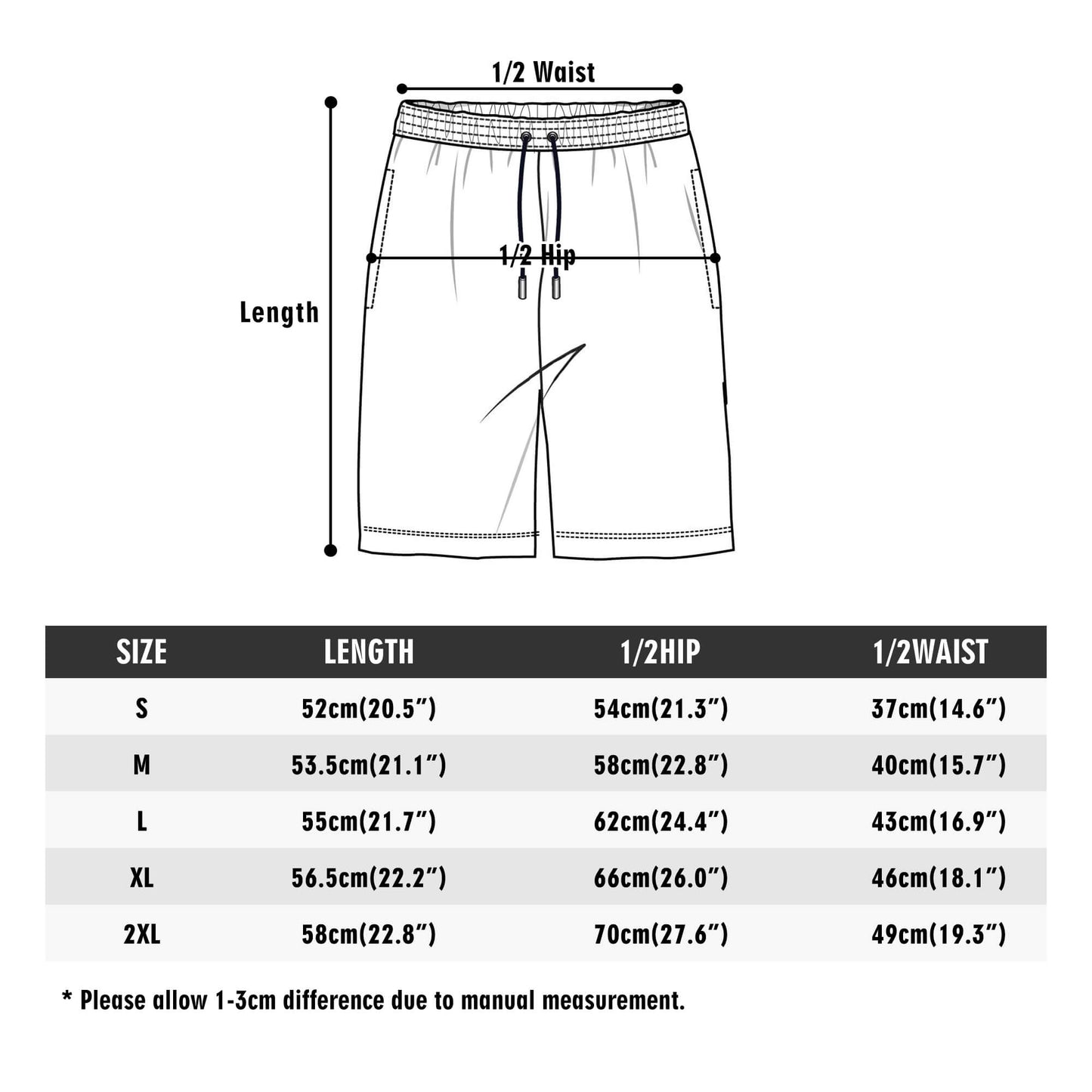 "The Flower Gift" Men's Lightweight Hawaiian Beach Shorts