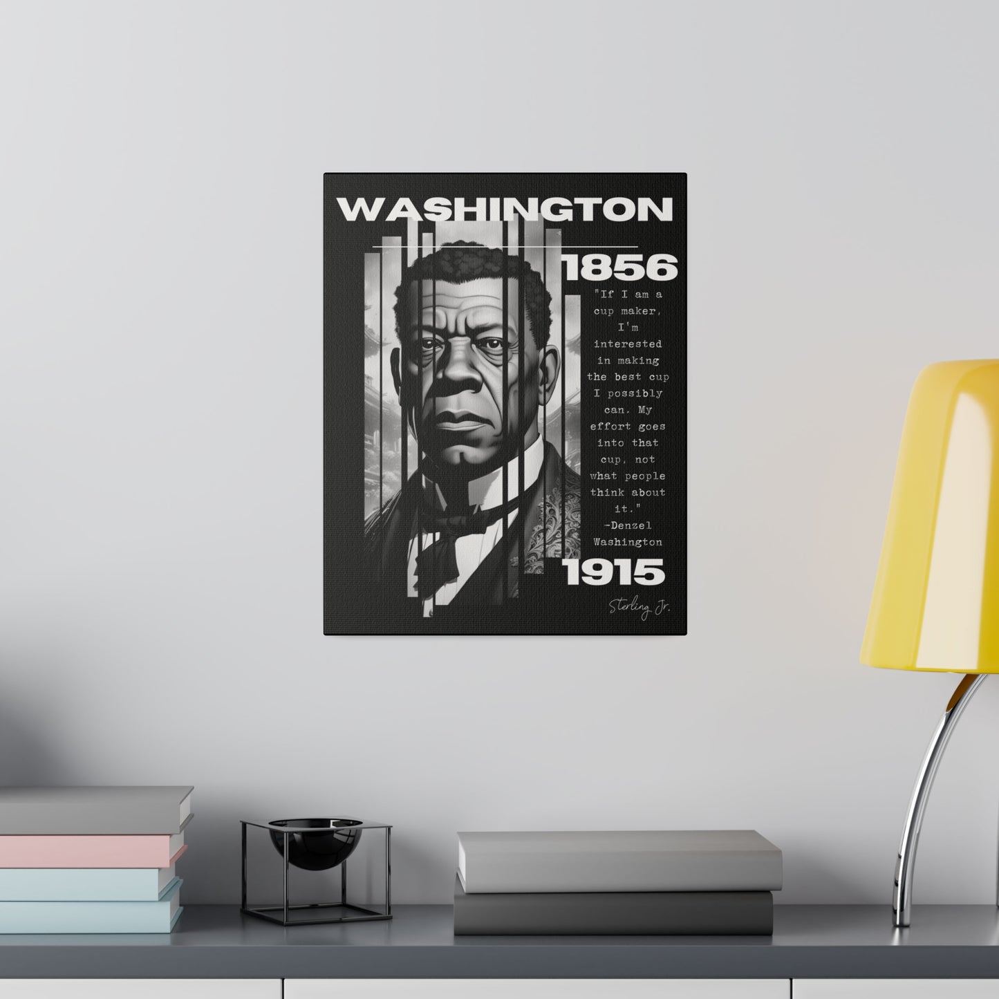 "Booker T. Washington Quote" Matte Canvas