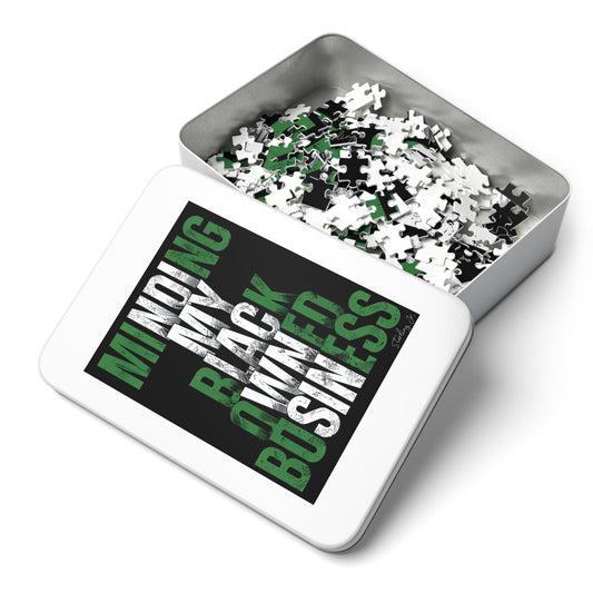 "Minding My Black Owned Business - Nigeria" Jigsaw Puzzle