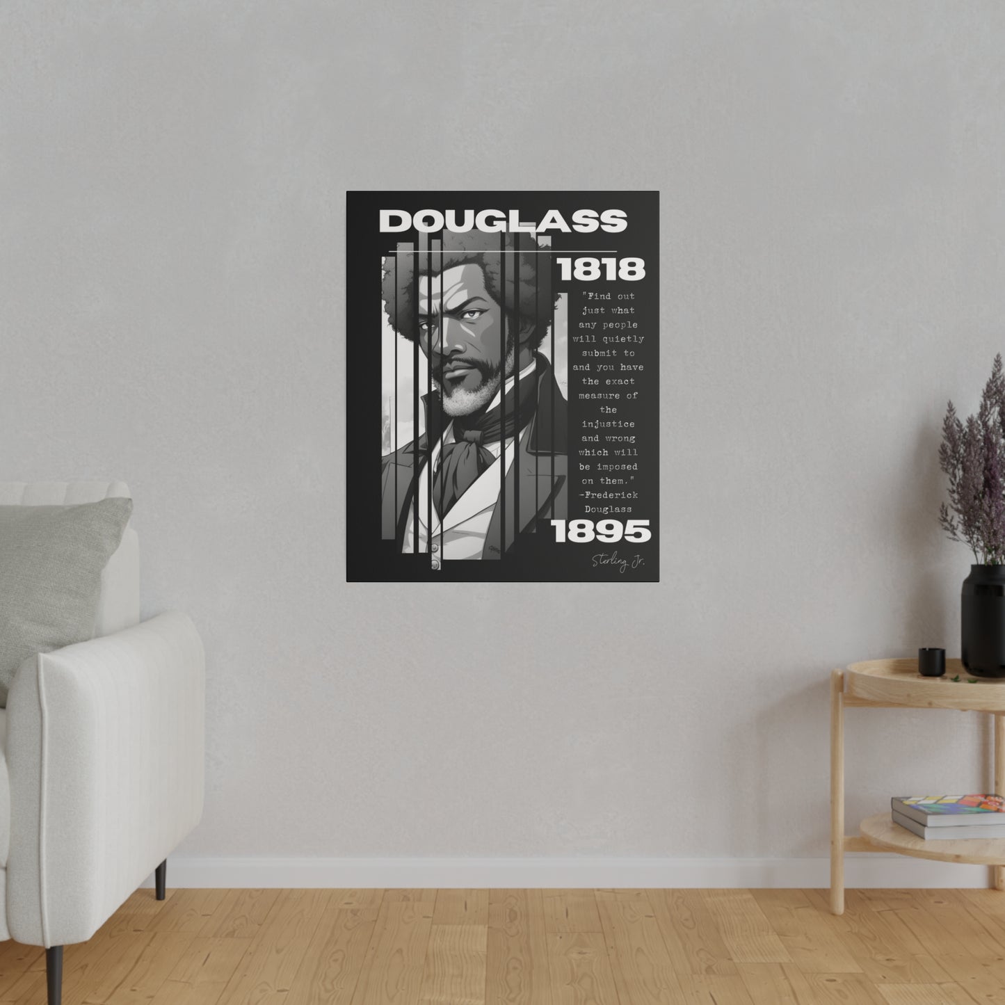 "Frederick Douglass Quote" Matte Canvas