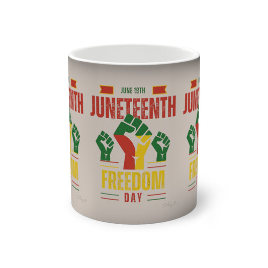 "Juneteenth Fist" Color-Changing Mug