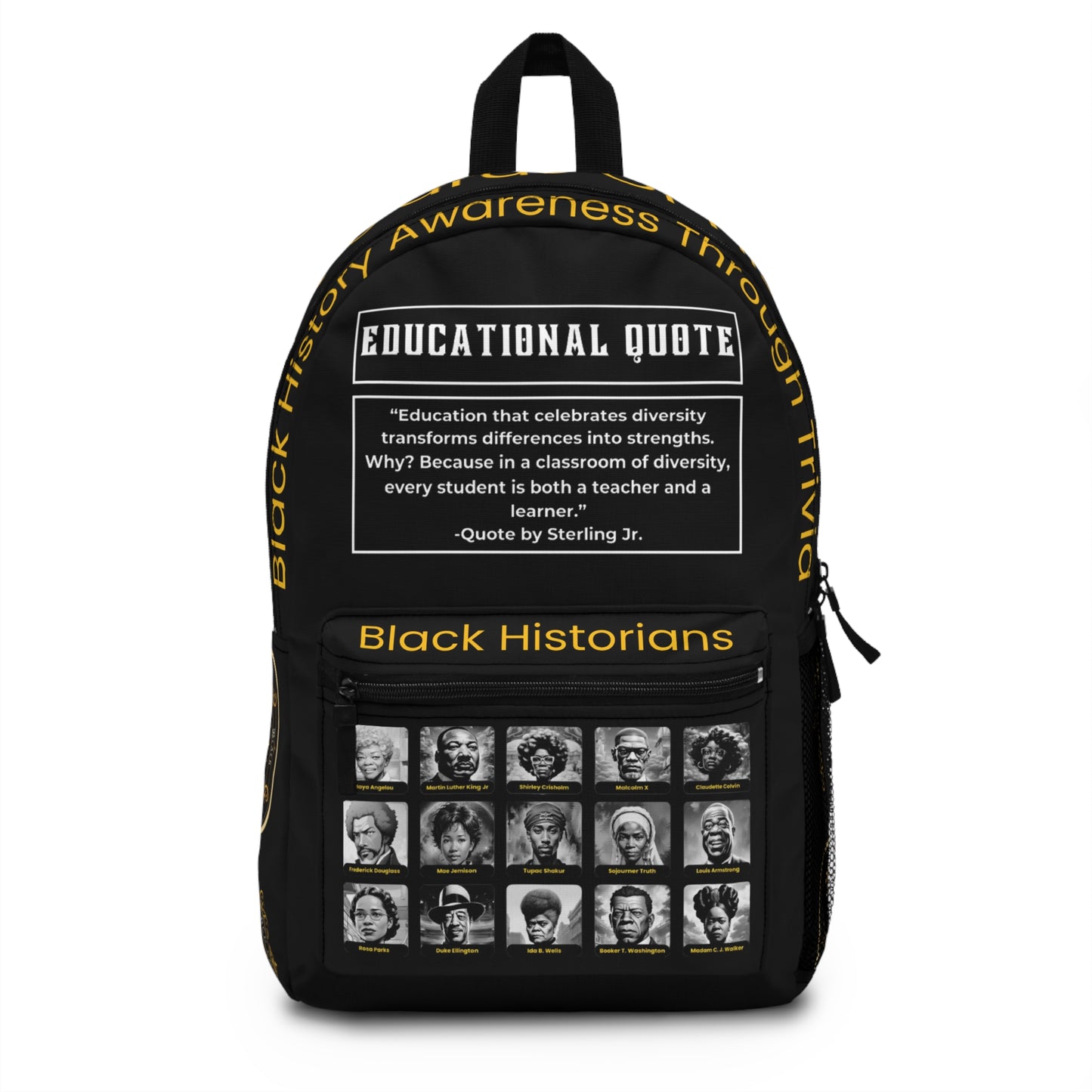 "Black Cards Of History" Backpack