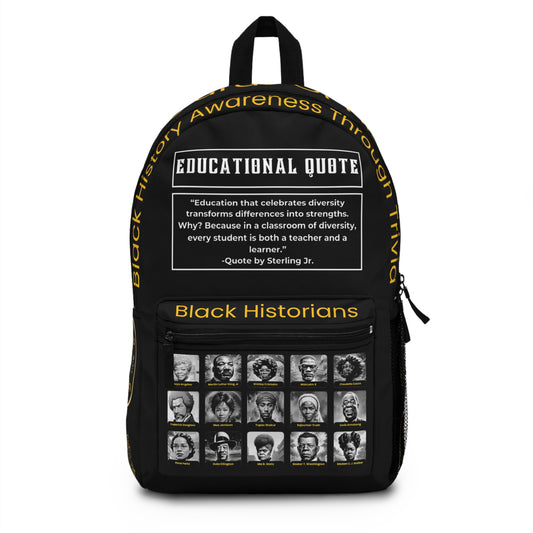 "Black Cards Of History" Backpack