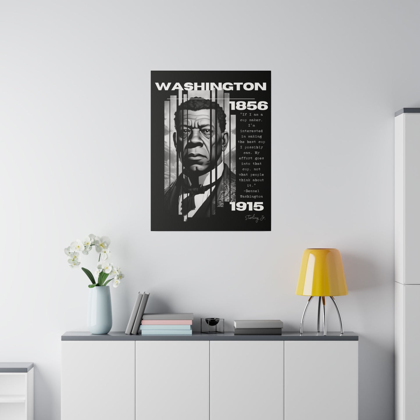 "Booker T. Washington Quote" Matte Canvas