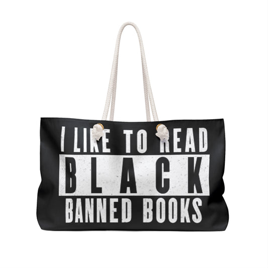 "Black Banned Books" Weekender Bag