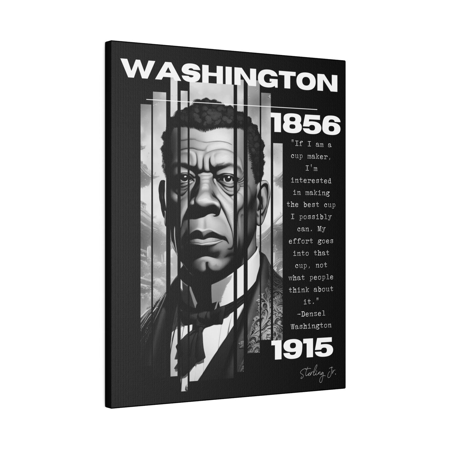 "Booker T. Washington Quote" Matte Canvas