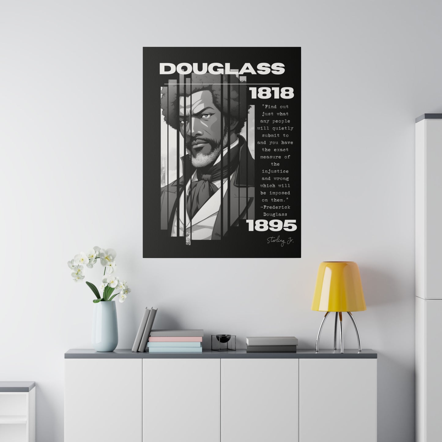 "Frederick Douglass Quote" Matte Canvas