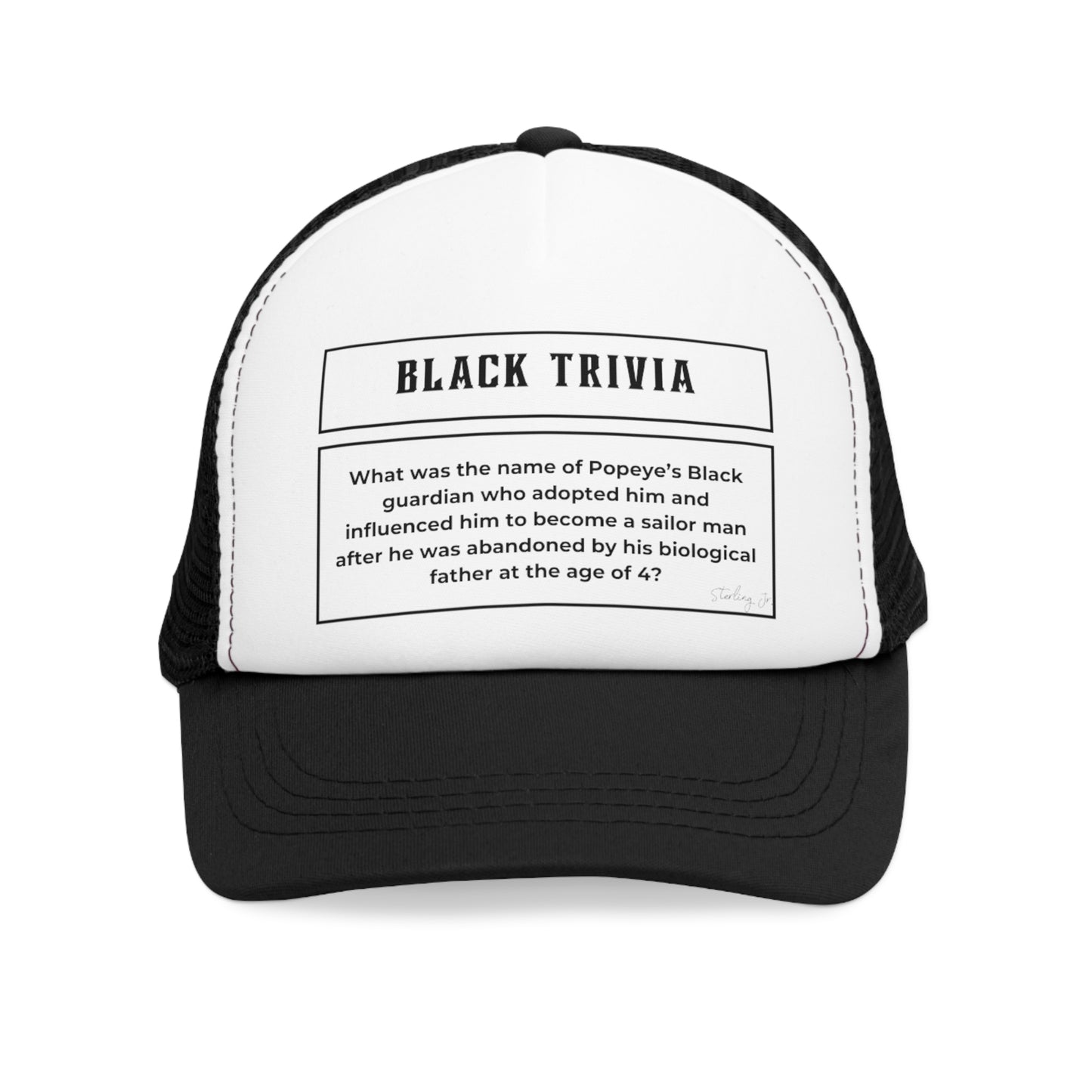 B&W Monthly "Black History Trivia" Mesh Cap