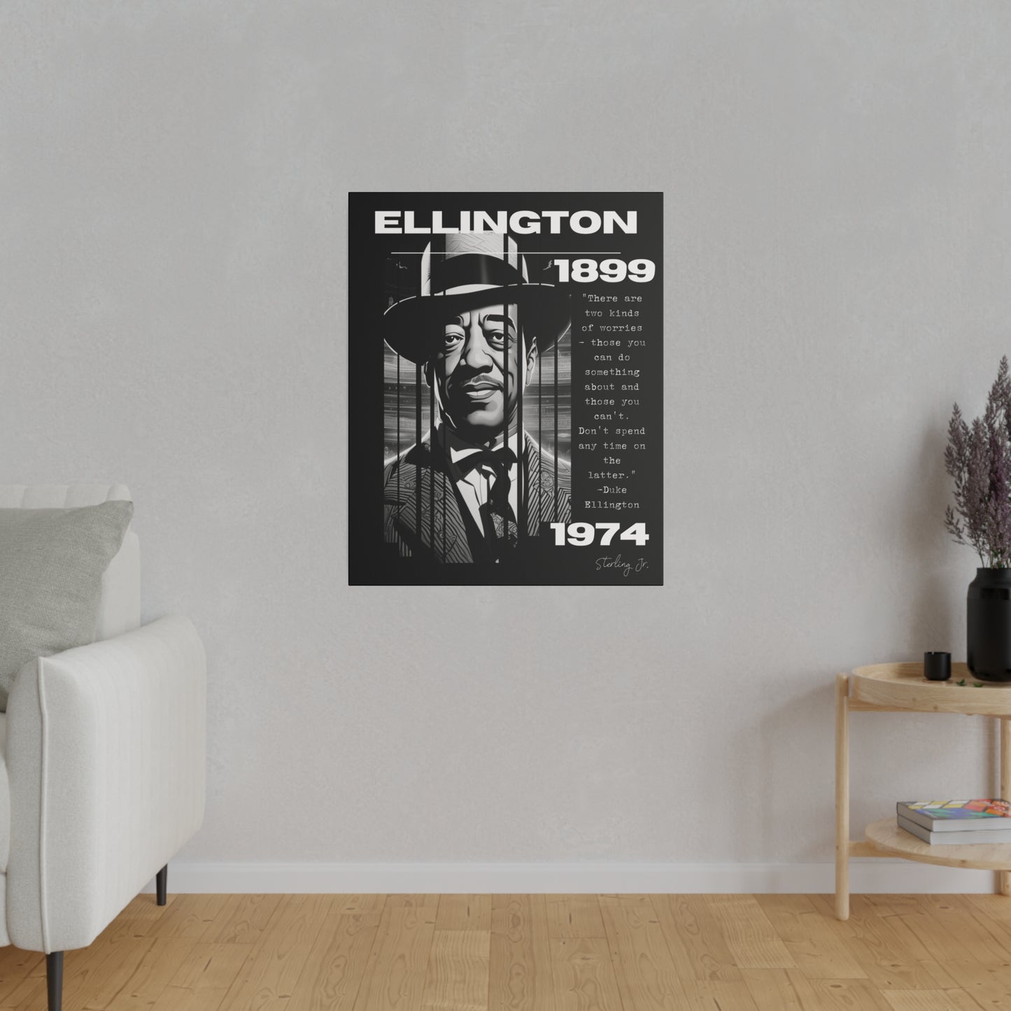 "Duke Ellington Quote" Matte Canvas