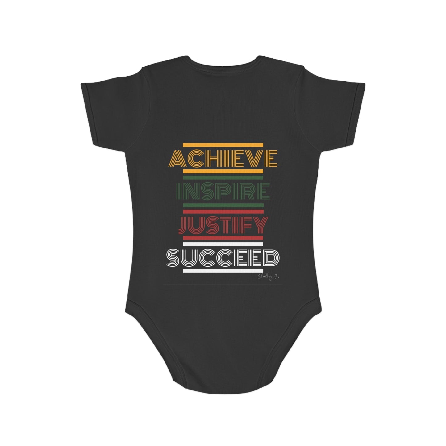 "EHRU" Short Sleeve Baby Onesie