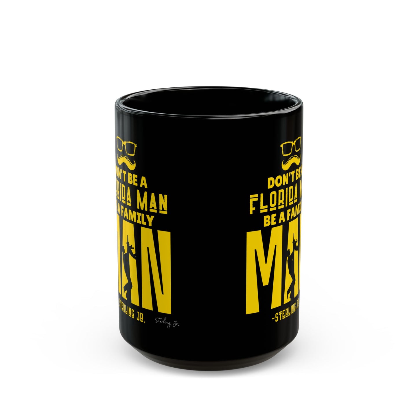 "Golden Florida Man" Black Mug