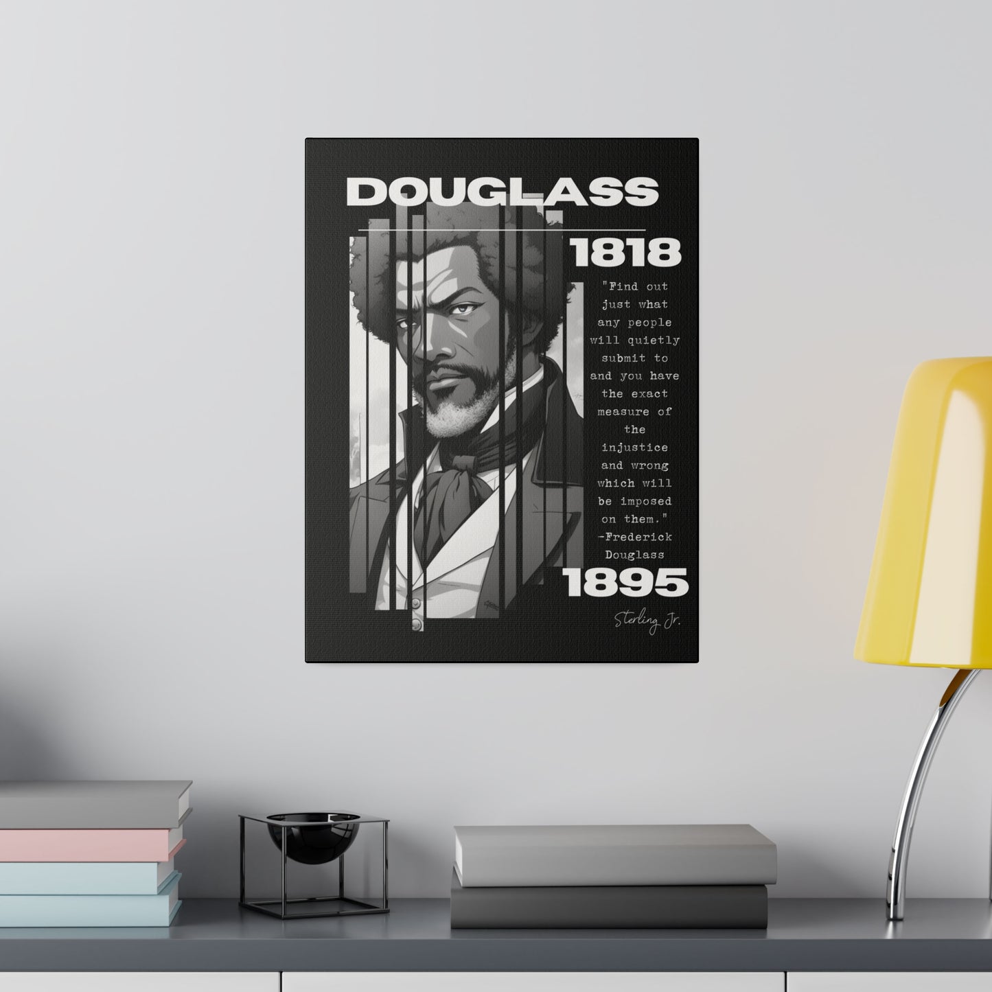 "Frederick Douglass Quote" Matte Canvas