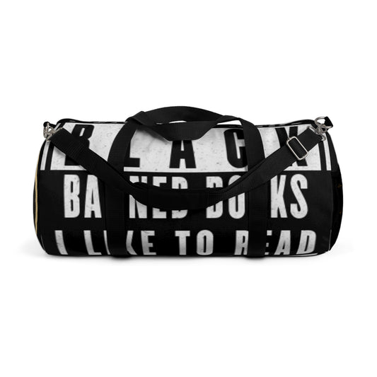 "Black Banned Books" Duffel Bag