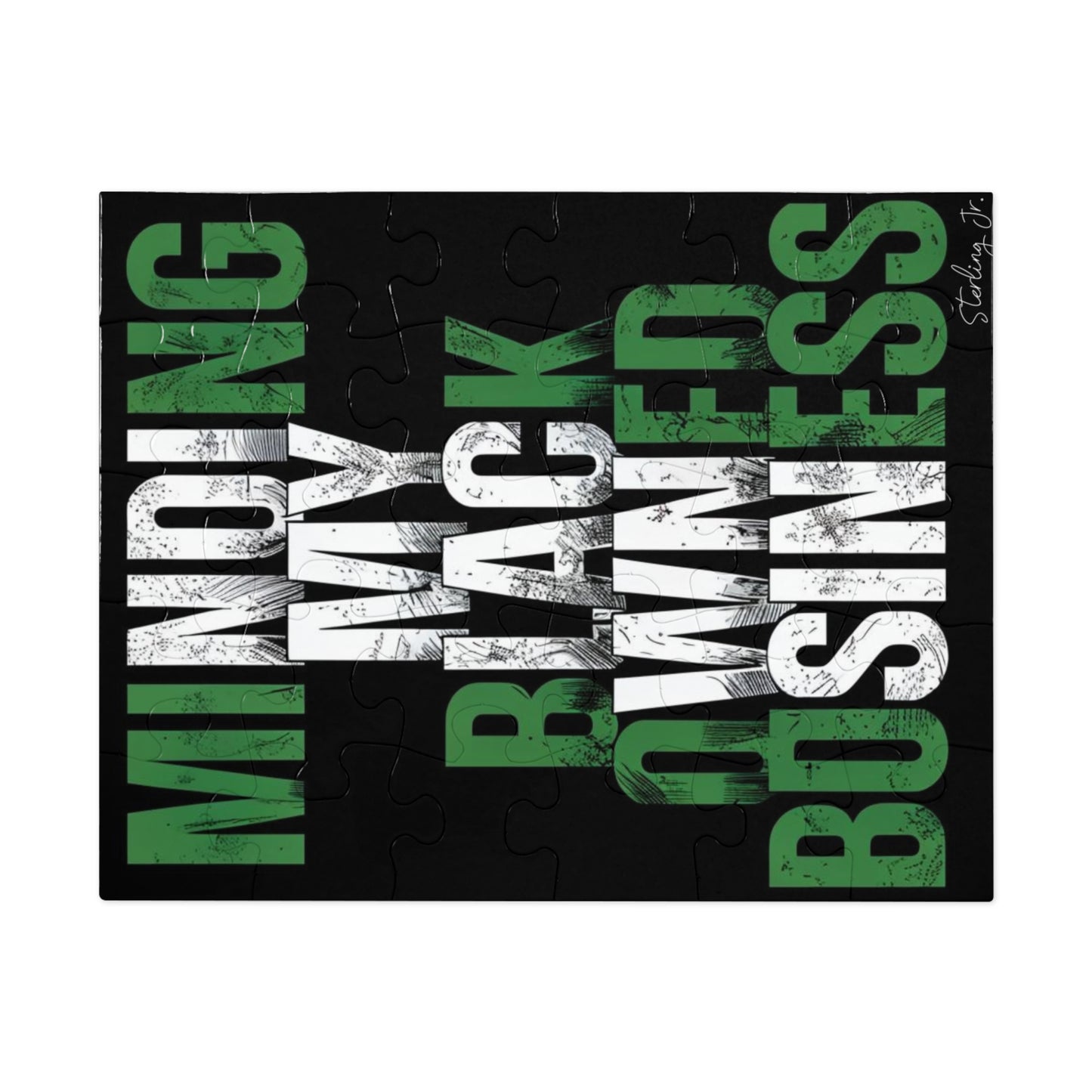 "Minding My Black Owned Business - Nigeria" Jigsaw Puzzle