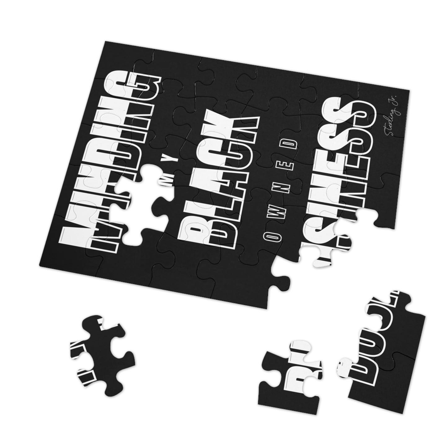 "Minding My Black Owned Business - Version C" Jigsaw Puzzle