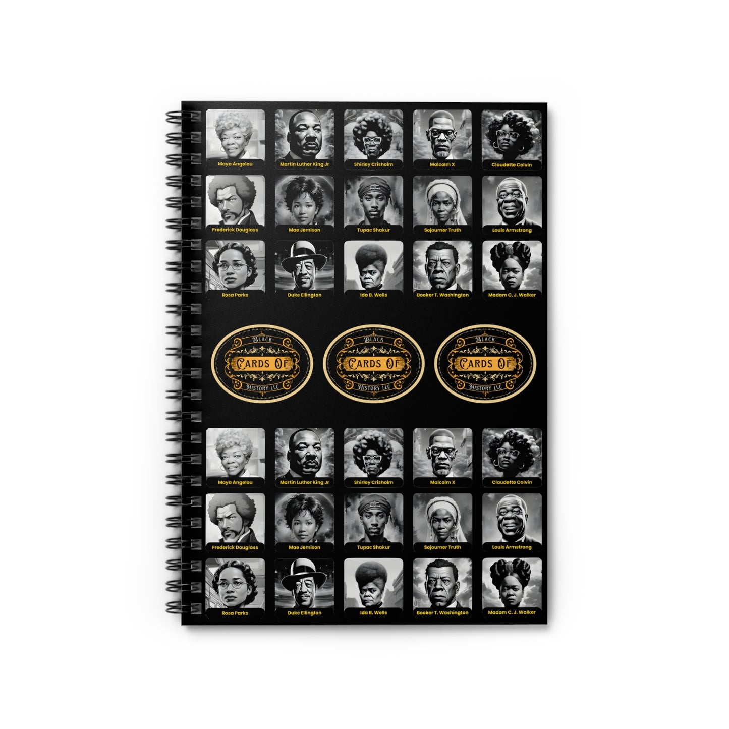 "Black Historians" Spiral Notebook - Ruled Line