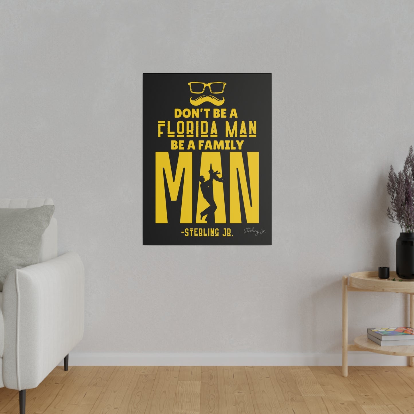 "Golden Florida Man" Matte Canvas