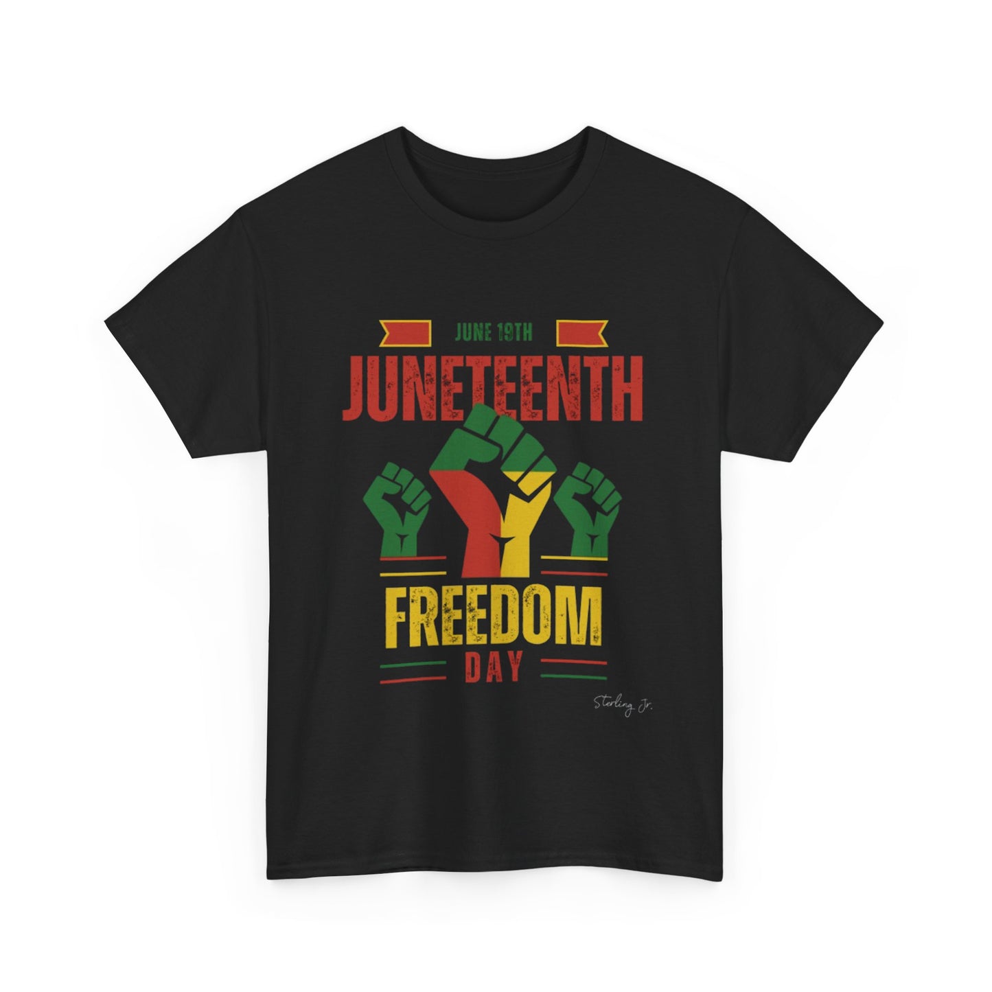 "Juneteenth Fist" Unisex Heavy Cotton Tee