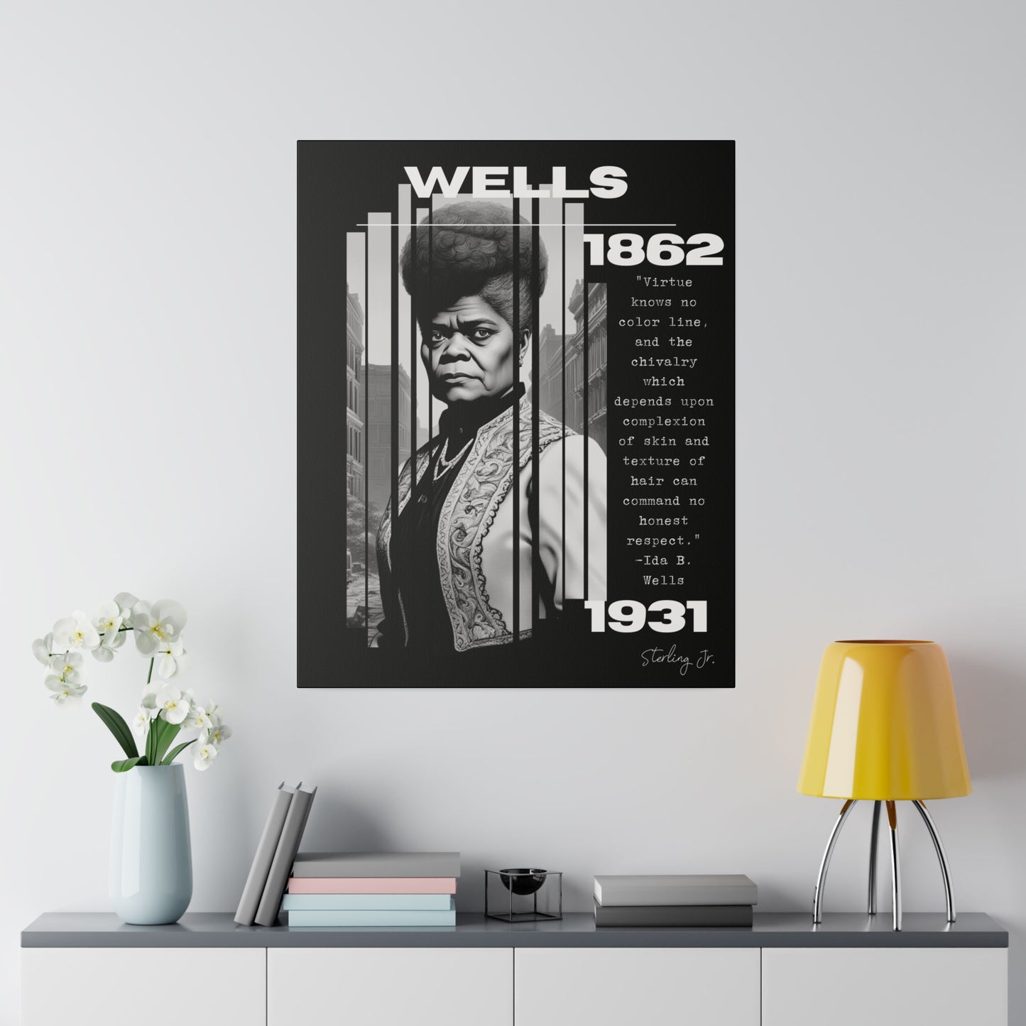 "Ida B. Wells Quote" Matte Canvas