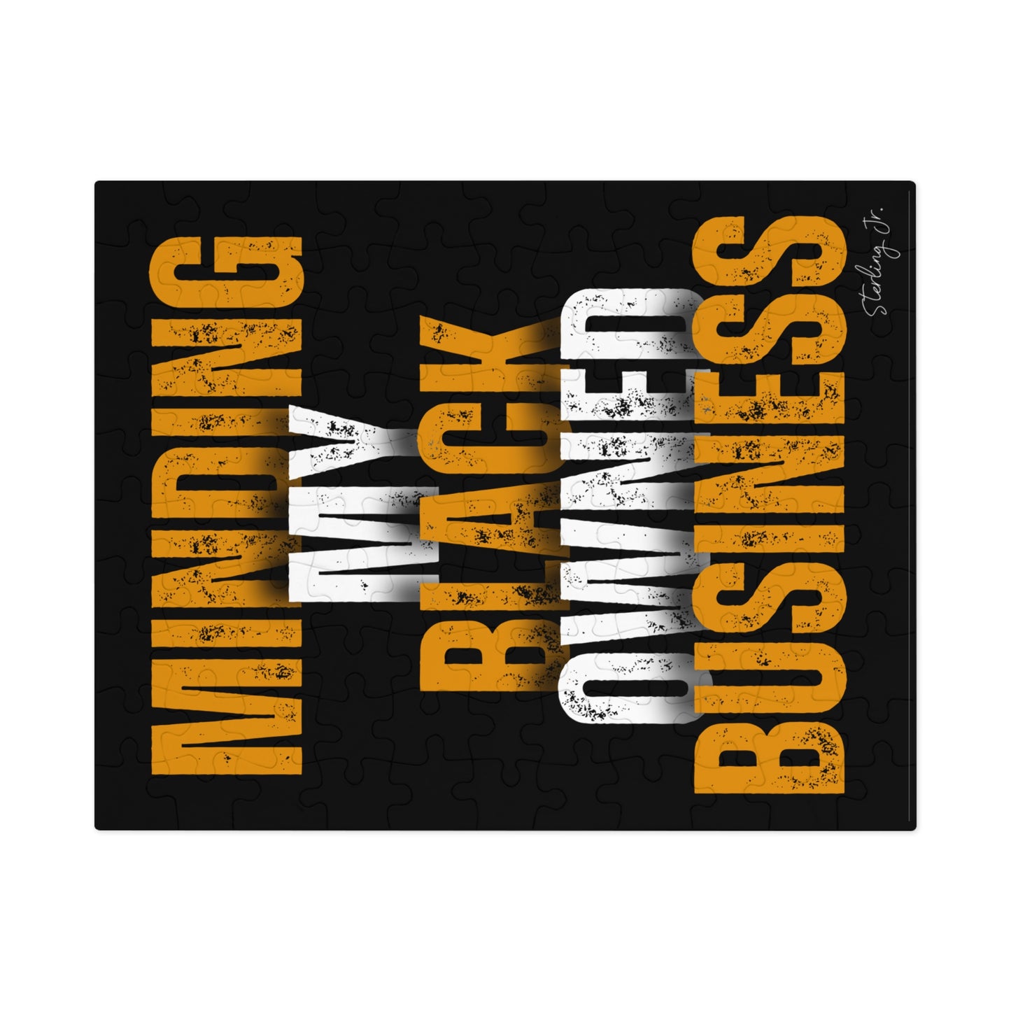 "Minding My Black Owned Business - Version A" Jigsaw Puzzle