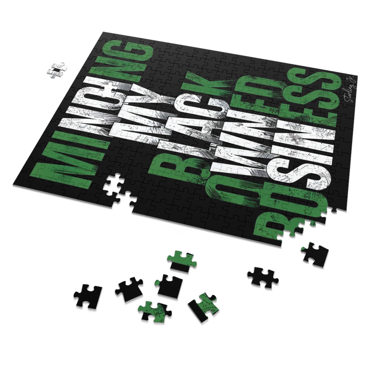 "Minding My Black Owned Business - Nigeria" Jigsaw Puzzle