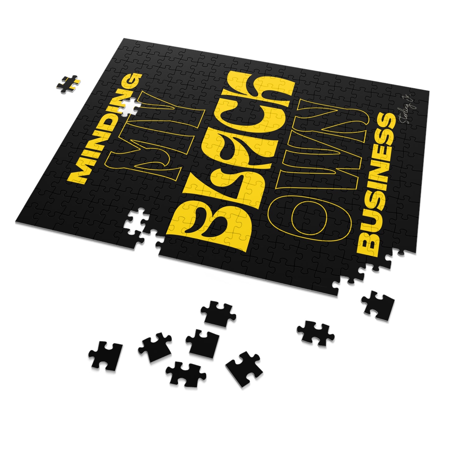 "Minding My Black Owned Business - Version B" Jigsaw Puzzle