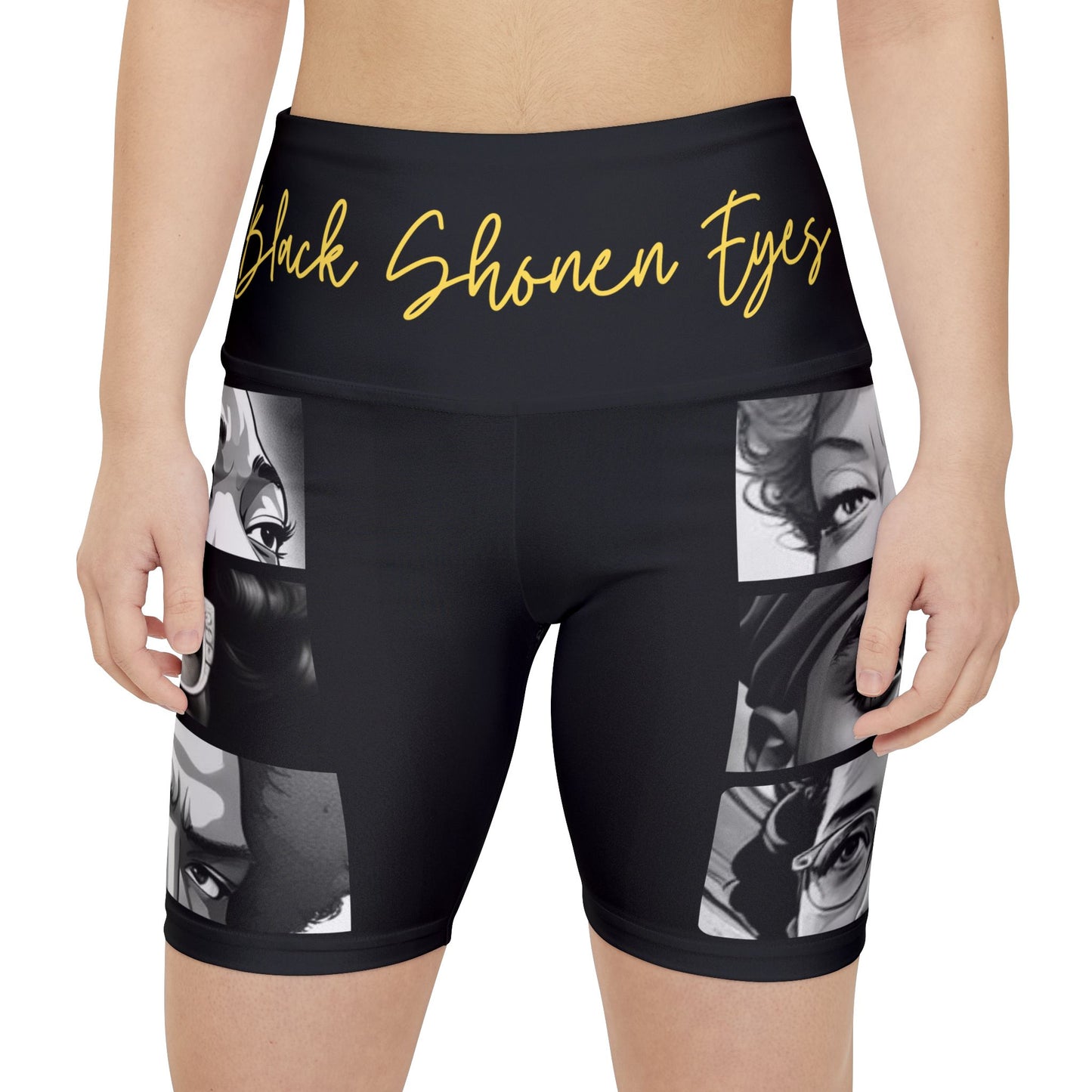 "Black Shonen Eyes" Women's Workout Shorts