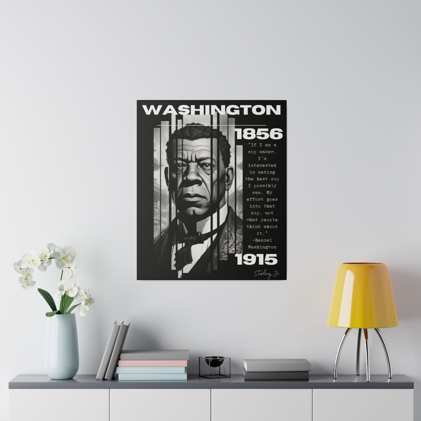 "Booker T. Washington Quote" Matte Canvas