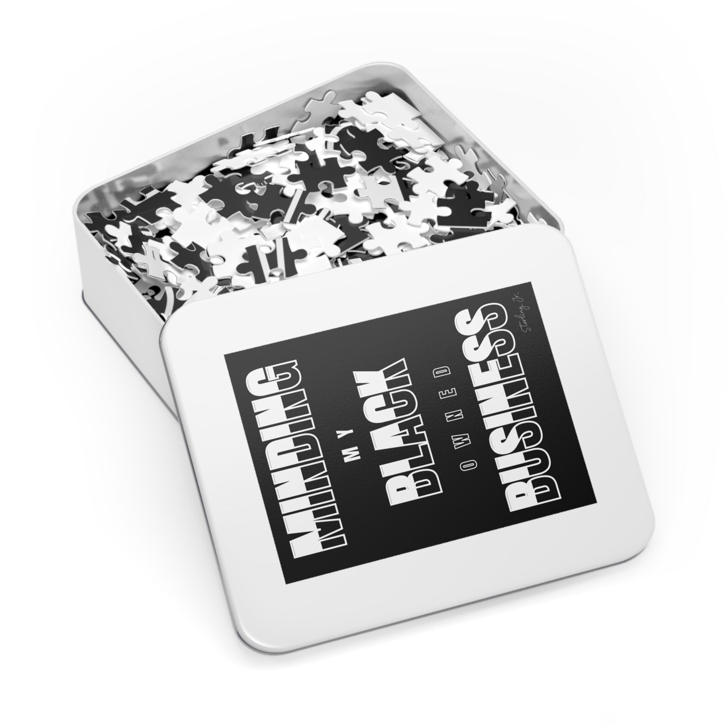 "Minding My Black Owned Business - Version C" Jigsaw Puzzle