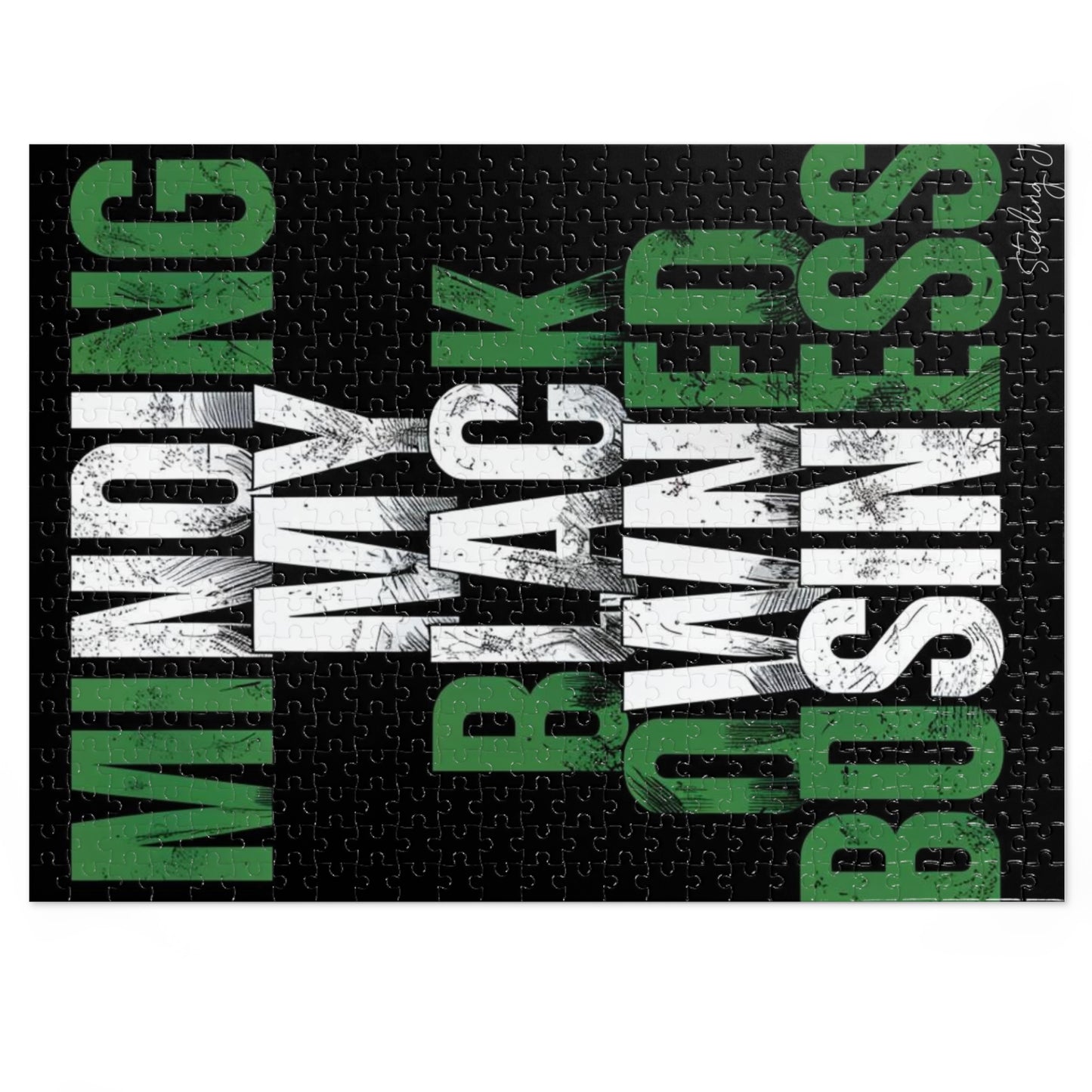 "Minding My Black Owned Business - Nigeria" Jigsaw Puzzle