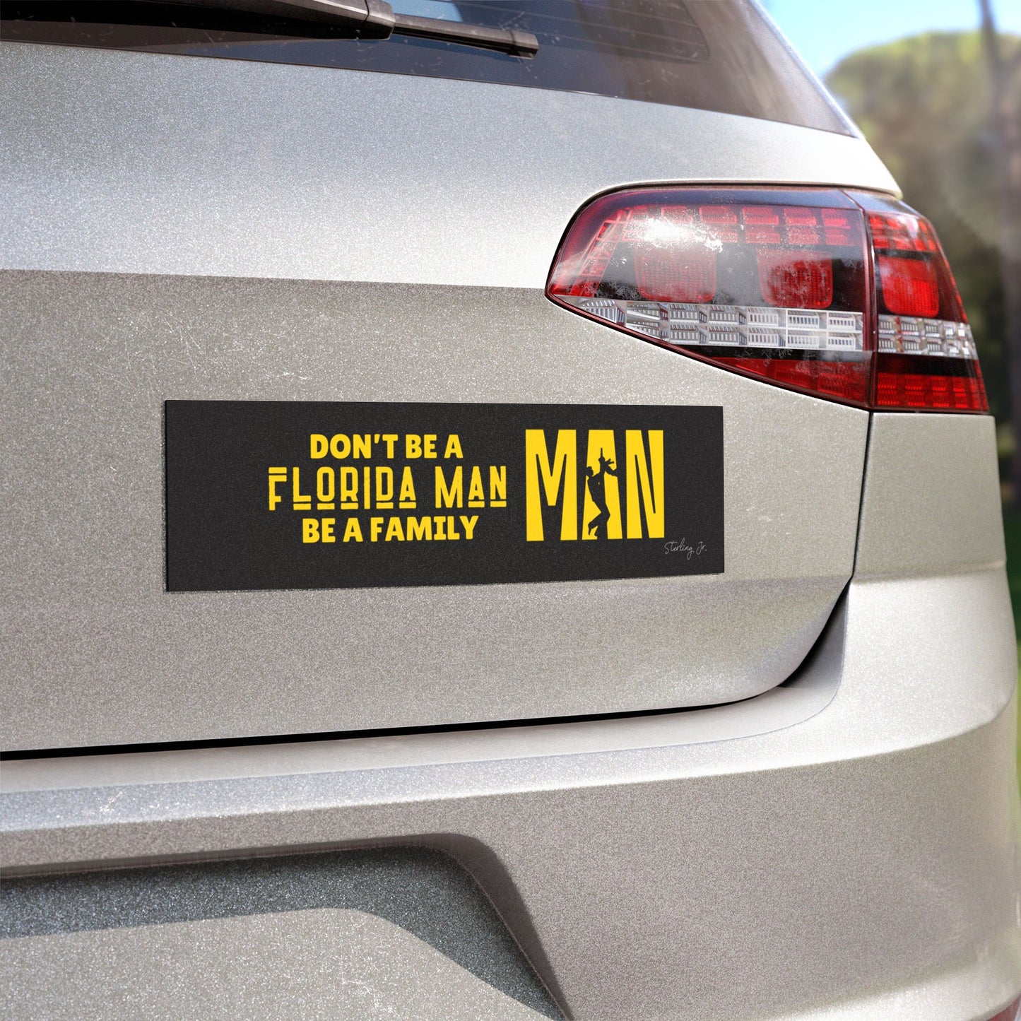 "Golden Florida Man" Bumper Sticker