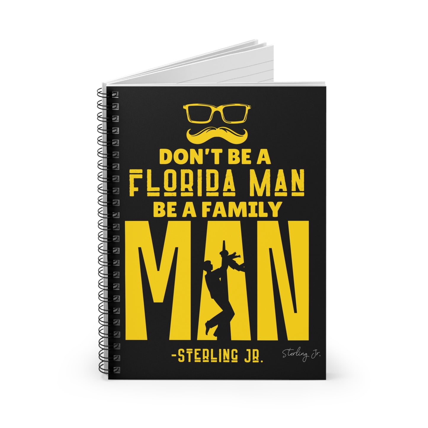 "Golden Florida Man" Spiral Notebook - Ruled Line