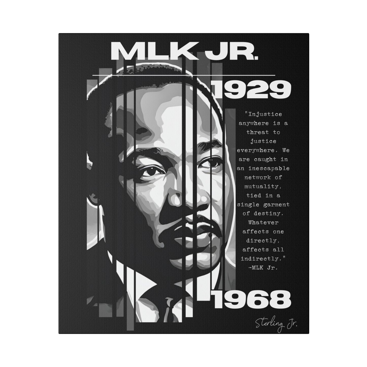 "MLK Quote" Matte Canvas