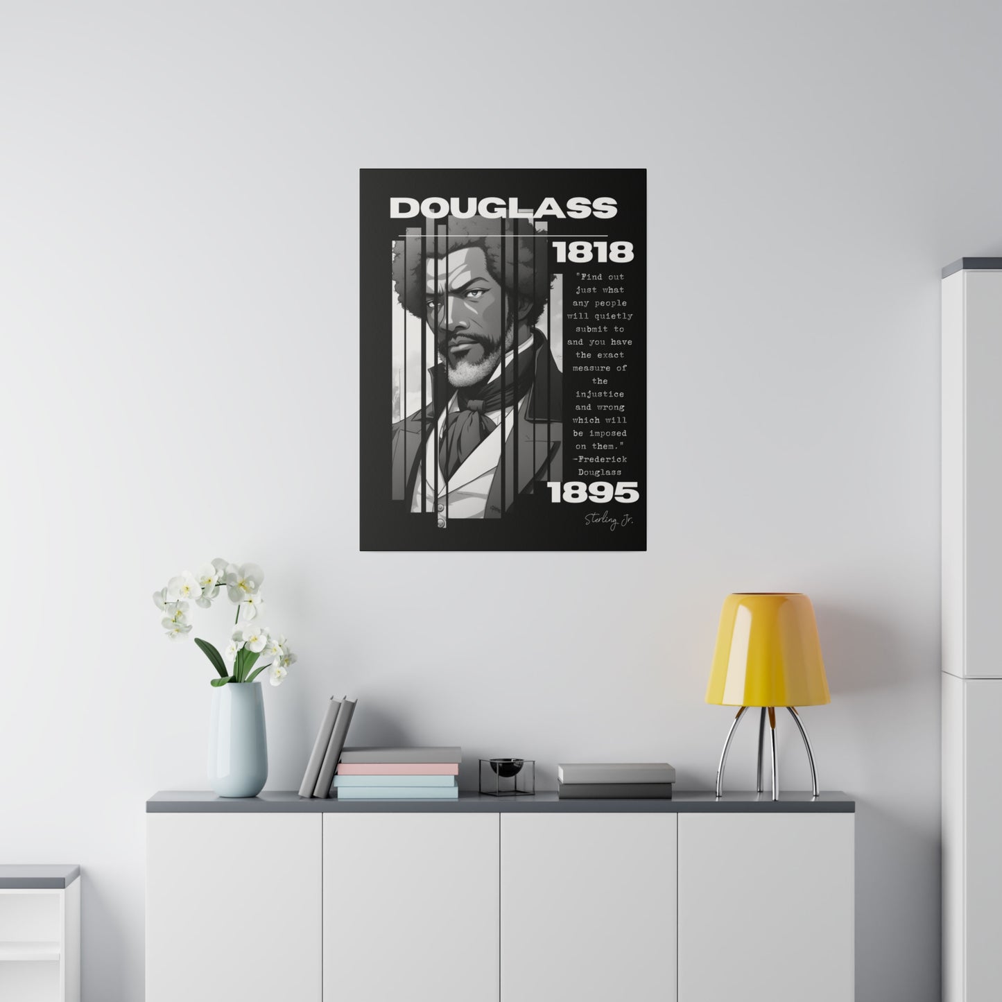 "Frederick Douglass Quote" Matte Canvas