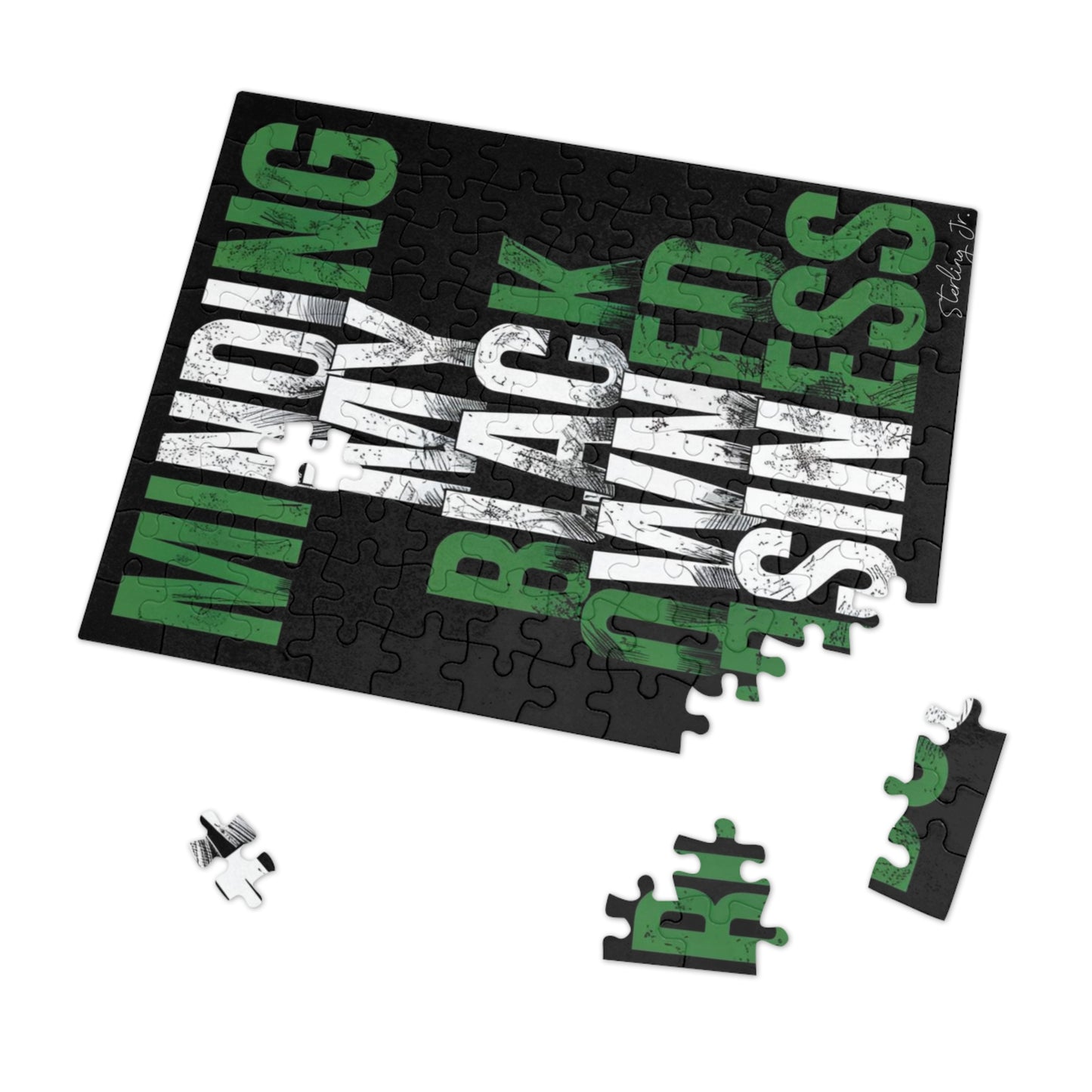 "Minding My Black Owned Business - Nigeria" Jigsaw Puzzle