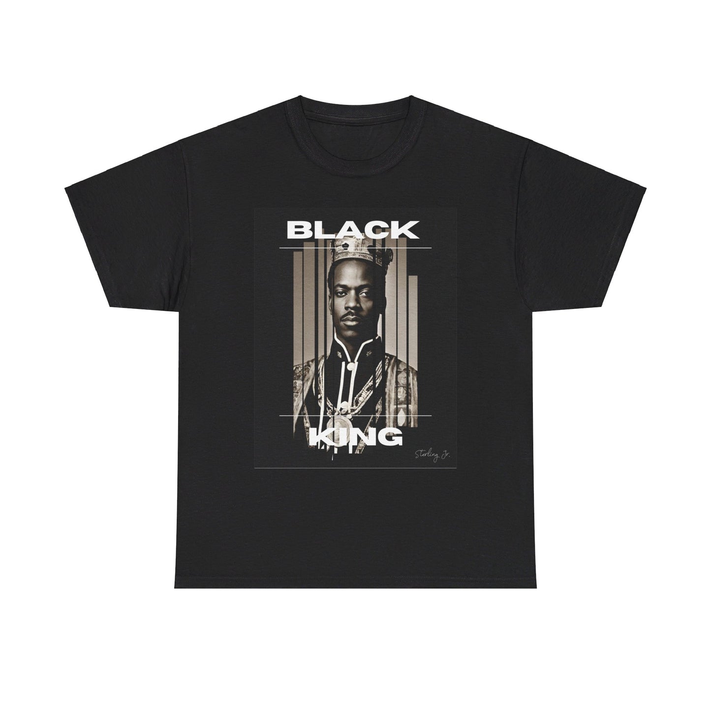 "Black King - Version B" Unisex Heavy Cotton Tee