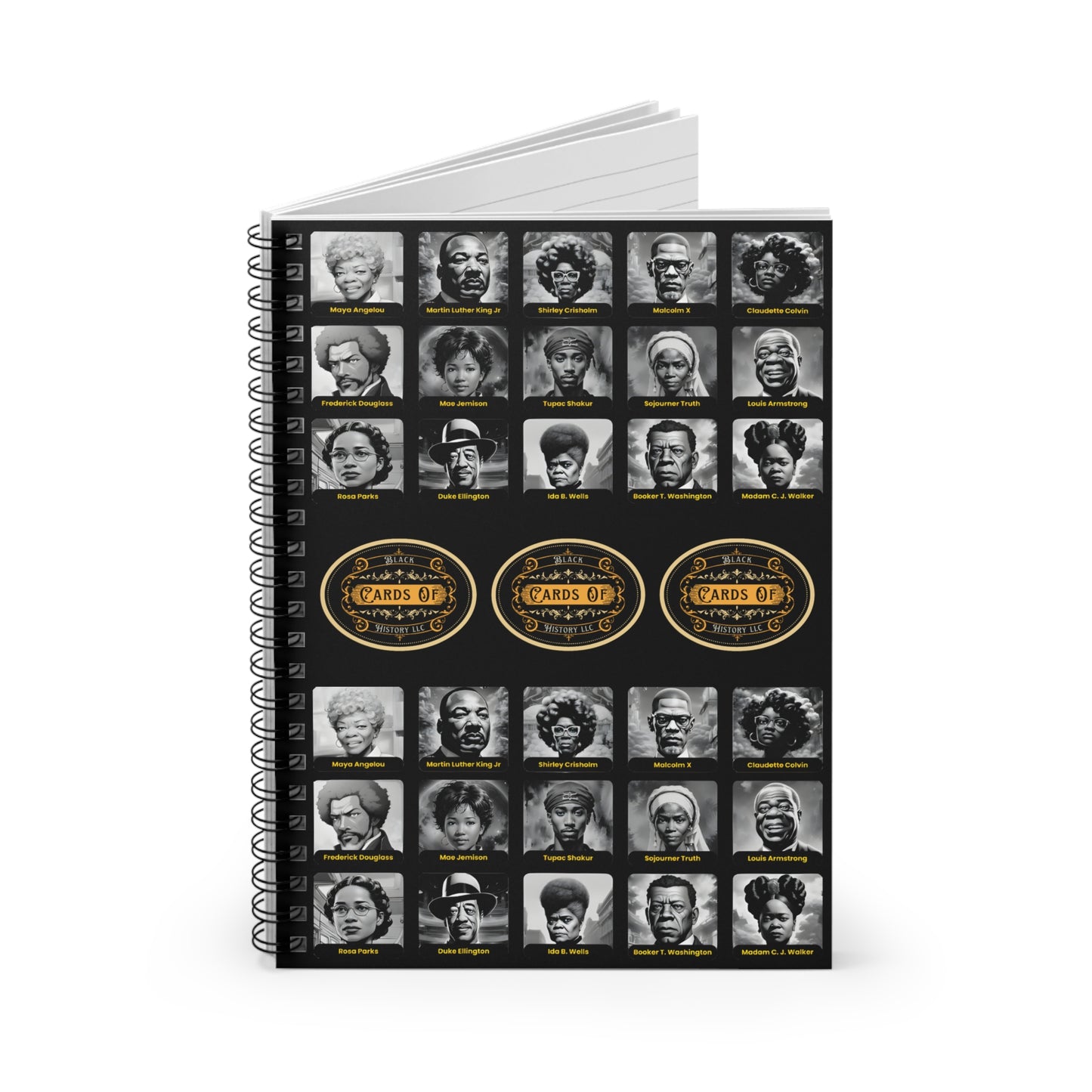 "Black Historians" Spiral Notebook - Ruled Line