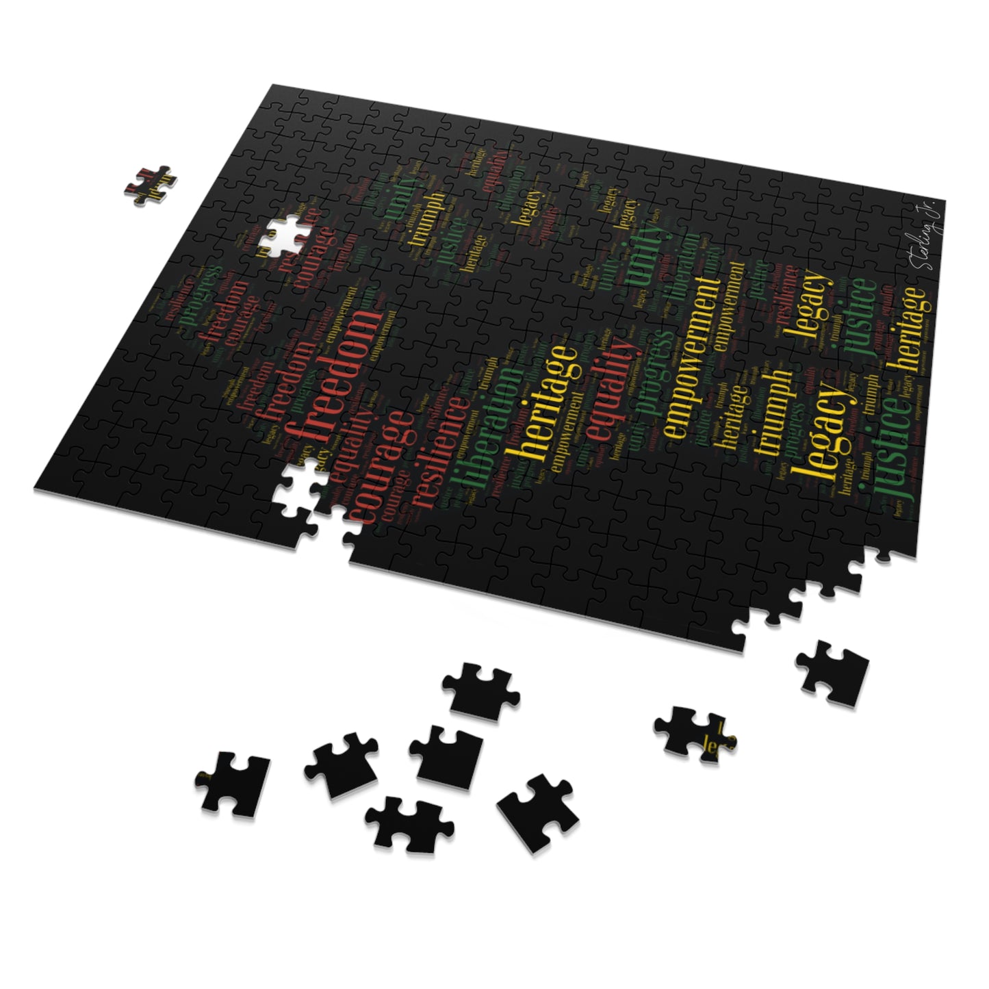 "Juneteenth" Jigsaw Puzzle with Tin