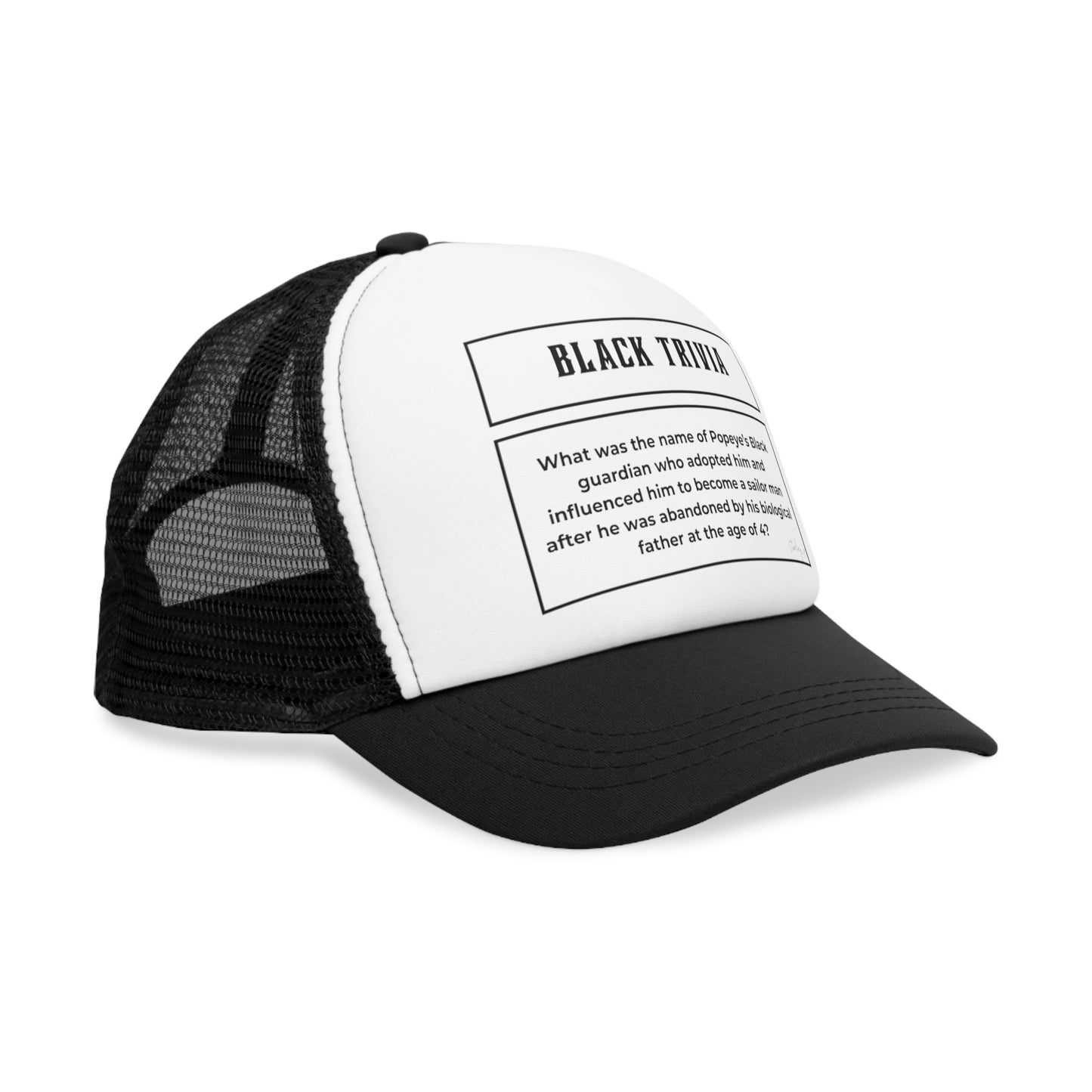 B&W Monthly "Black History Trivia" Mesh Cap