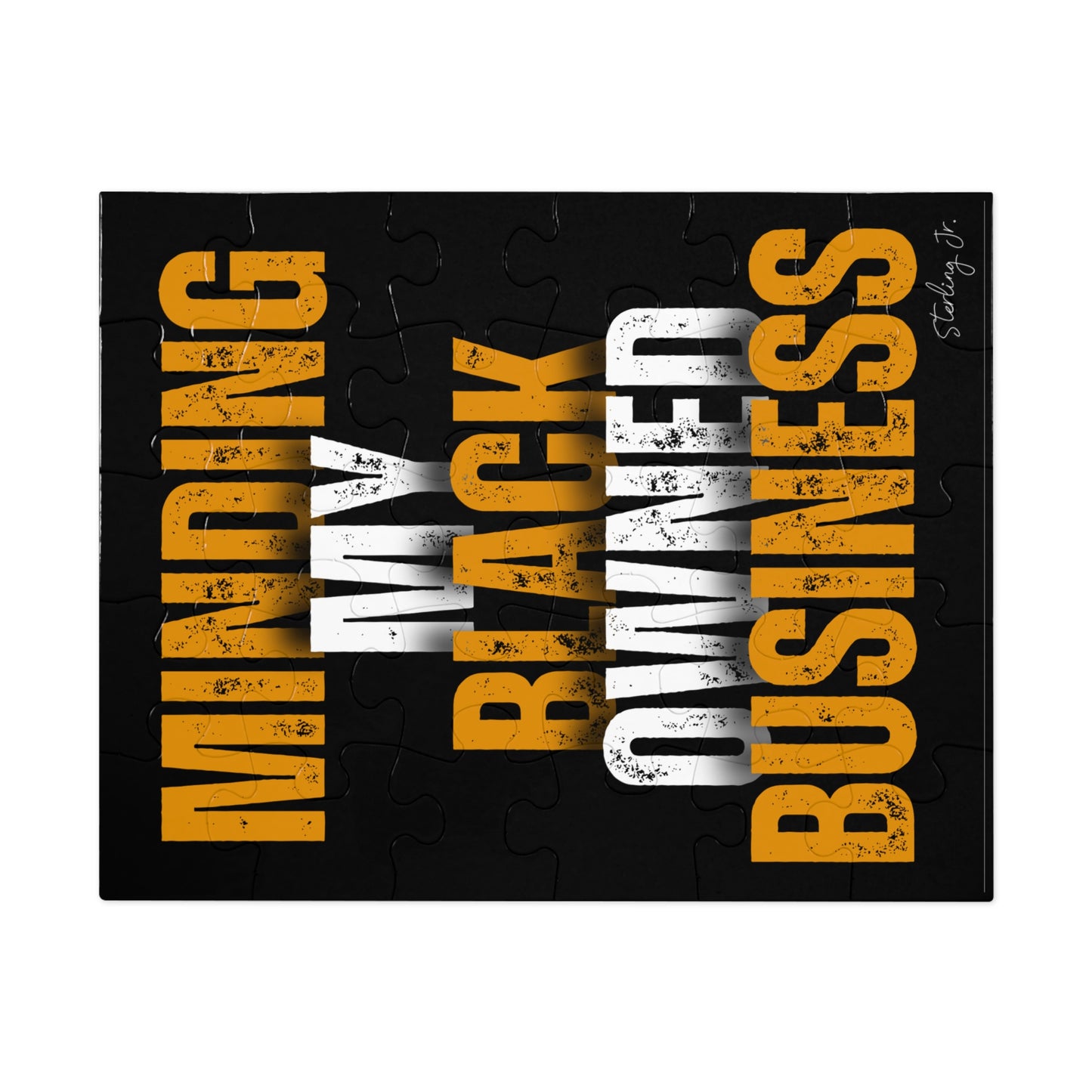 "Minding My Black Owned Business - Version A" Jigsaw Puzzle