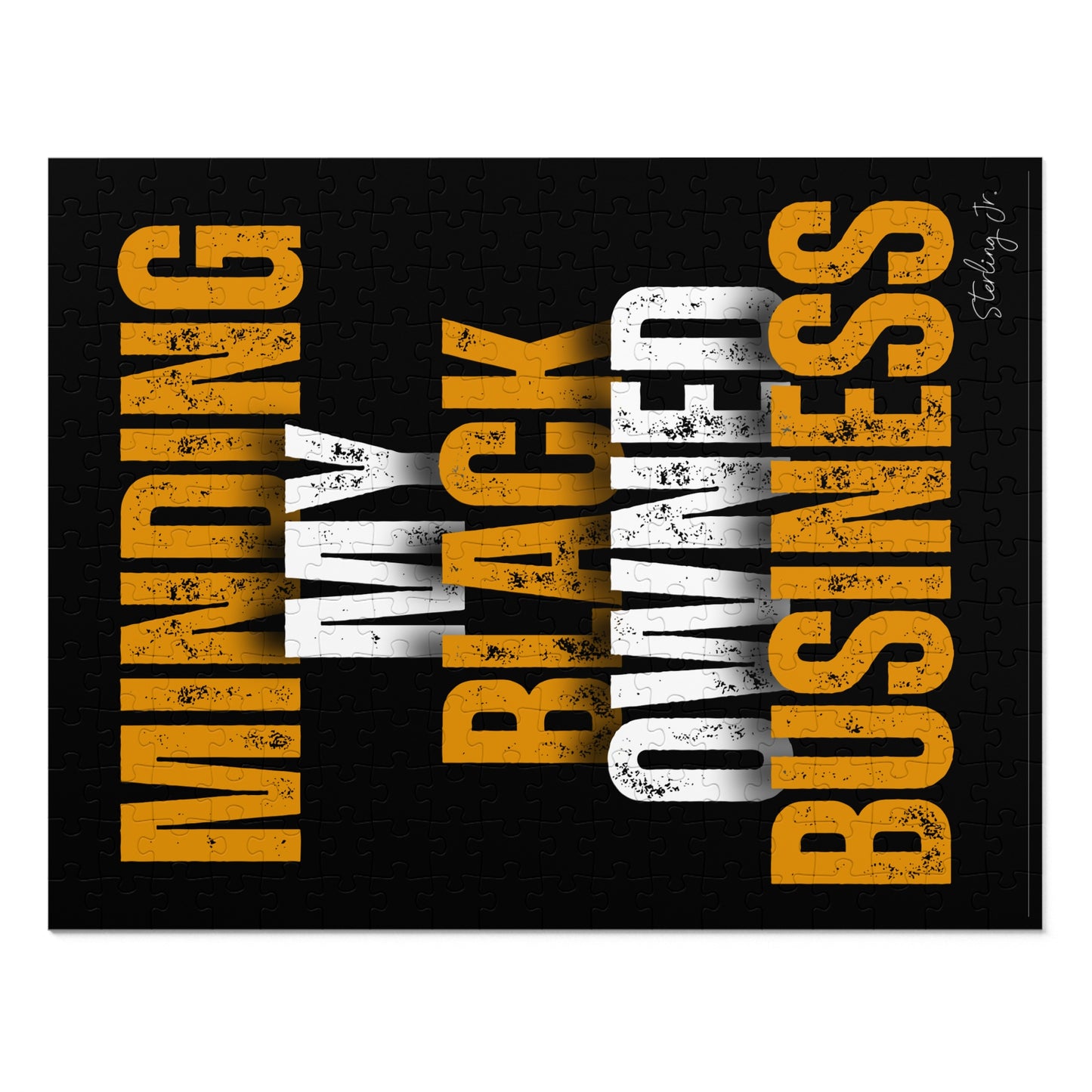 "Minding My Black Owned Business - Version A" Jigsaw Puzzle