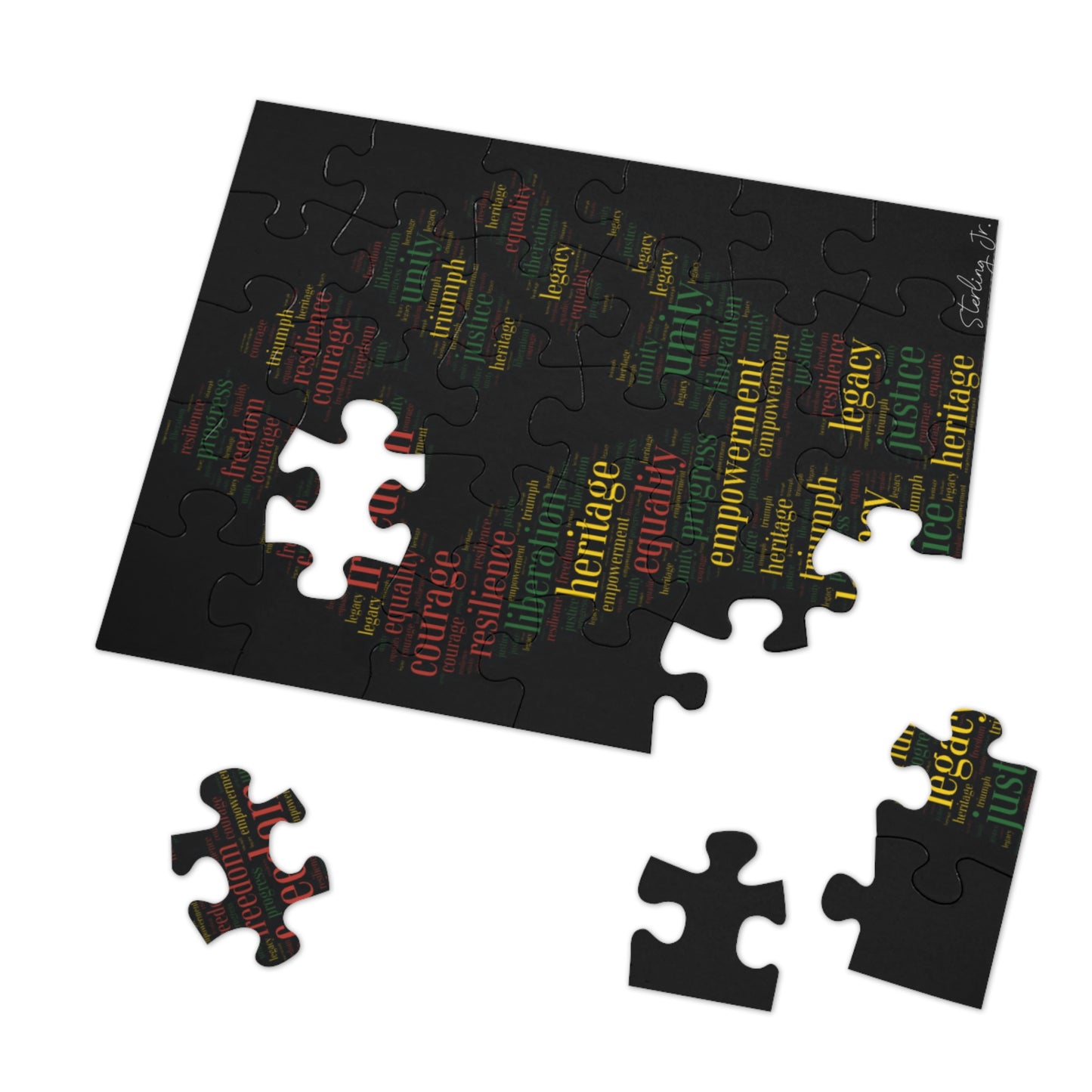 "Juneteenth" Jigsaw Puzzle with Tin